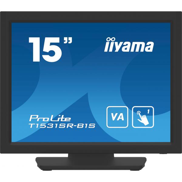 Iiyama T1531SR-B1S monitor POS 38,1 cm [15] 1024 x 768 Pixel XGA Touch screen (iiyama T1531SR-B1S POS monitor 38.1 cm [15'] 1024 x 768 pixels XGA Touchscreen)Iiyama4948570122073T1531SR-B1S