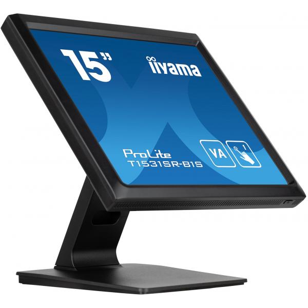 Iiyama T1531SR-B1S Monitor PC 38,1 cm [15] 1024 x 768 Pixel XGA LCD Touch screen Nero (iiyama ProLite T1531SR-B1S computer monitor 38.1 cm [15'] 10)Iiyama4948570122073T1531SR-B1S