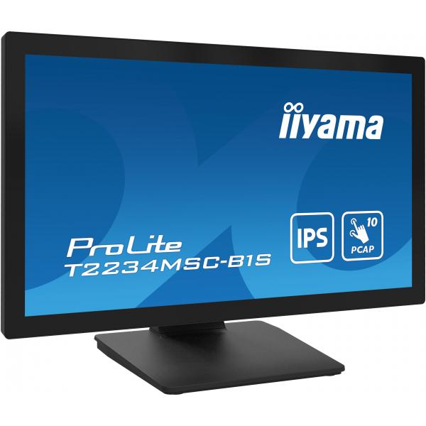 Iiyama ProLite T2234MSC-B1S Monitor PC 54,6 cm [21.5] 1920 x 1080 Pixel Full HD Touch screen Nero (22 PROLITE T2234MSC-B1S Touch Monitor - 22 Black LED Touchscreen Monitor Full HD VGA DisplayPort and HDMI)Iiyama4948570122226T2234MSC-B1S