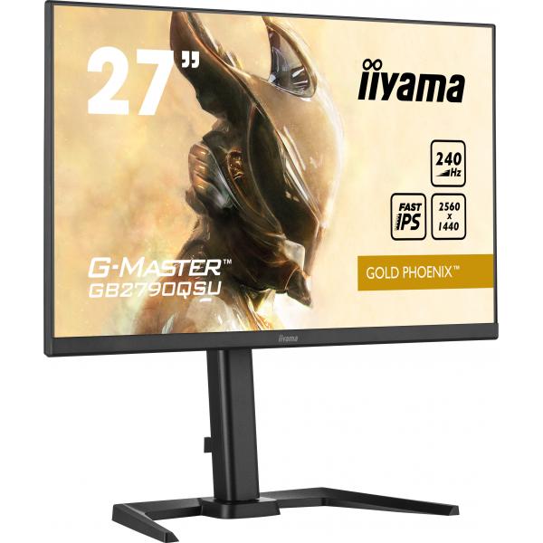 Iiyama GB2790QSU-B5 Monitor PC 68,6 cm [27] 2560 x 1440 Pixel Wide Quad HD LCD Nero (iiyama G-Master GB2790QSU-B5 Gold Phoenix 27' 240Hz 1ms Gaming Monitor)IiyamaGB2790QSU-B5