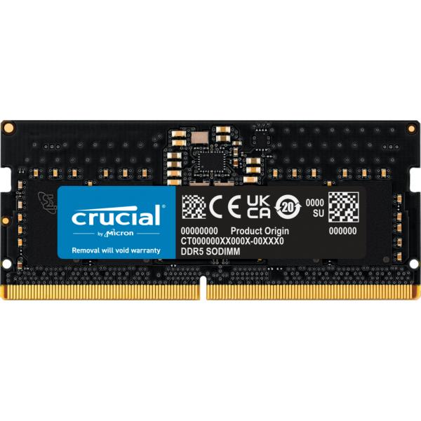 Crucial CT8G56C46S5 memoria 8 GB 1 x 8 GB DDR5 262-pin SO-DIMM Data Integrity Check [verifica integrità dati] (Crucial DDR5 - 8GB 5600 SO-DIMM [CT8G56C46S5])Crucial0649528929921CT8G56C46S5