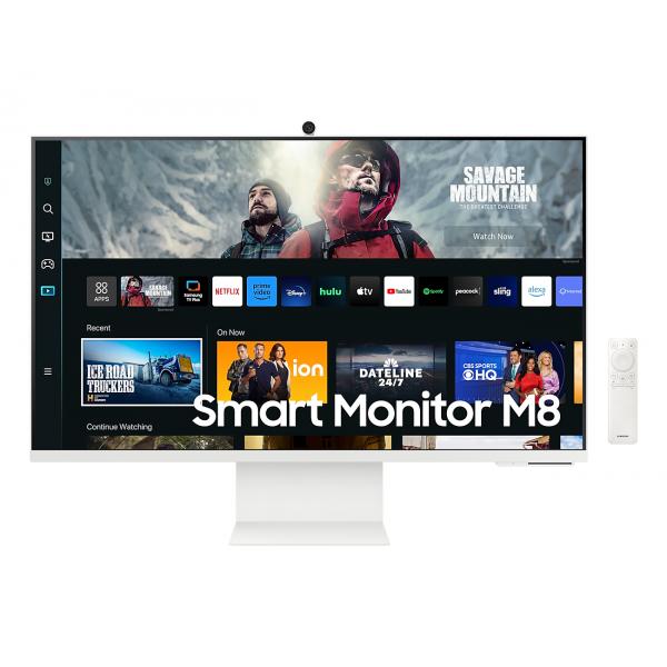 Samsung Smart Monitor M8 LS32CM801UU Monitor PC 81,3 cm [32] 3840 x 2160 Pixel 4K Ultra HD LCD Bianco (Samsung M80B 32 Smart Monitor)Samsung8806094964493LS32CM801UUXDU