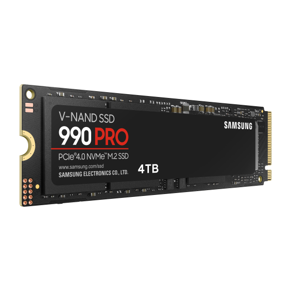 Samsung SSD 990 PRO NVMe M.2 SSD (Samsung 990 PRO MZ-V9P4T0BW - SSD - encrypted - 4 TB - internal - M.2 2280 - PCIe 4.0 x4 [NVMe] - 256-bit AES - TCG Opal Encryption)SamsungMZ-V9P4T0BW