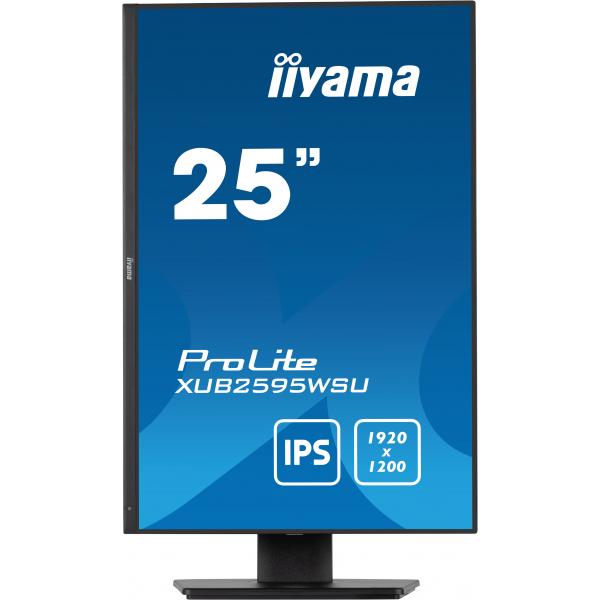 Iiyama ProLite XUB2595WSU-B5 Monitor PC 63,5 cm [25] 1920 x 1200 Pixel WUXGA LED Nero (25 ProLite XUB2595WSU-B1 Monitor - 25 Black LED Monitor Full HD Height Adjustable VGA DisplayPort and HDMI)Iiyama4948570121465XUB2595WSU-B5