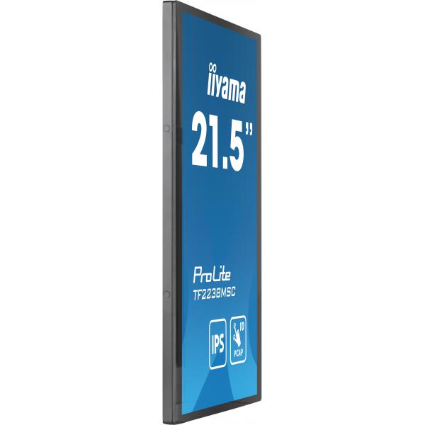 Iiyama PROLITE Pannello A digitale 55,9 cm [22] LED 600 cd/m Full HD Nero Touch screen (iiyama PROLITE Digital A-board 55.9 cm [22'] LED 600 cd/m Full HD Black Touchscreen)Iiyama4948570121618TF2238MSC-B1