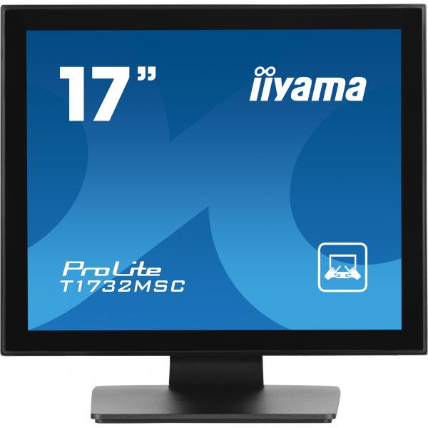 Iiyama ProLite Monitor PC 43,2 cm [17] 1280 x 1024 Pixel LED Touch screen Tavolo Nero (iiyama ProLite computer monitor 43.2 cm [17'] 1280 x 1024 pixels LED Touchscreen Table Black)Iiyama4948570122141T1732MSC-B1S