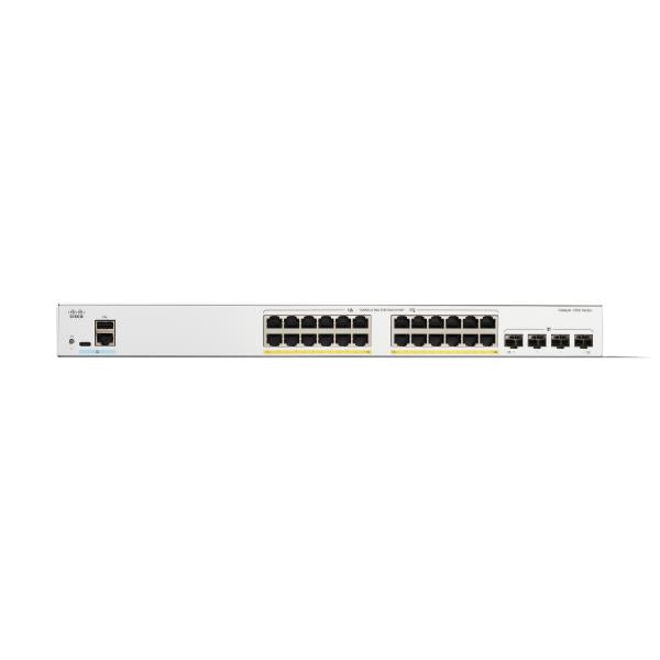 Cisco Catalyst 1300 Gestito L2/L3 Gigabit Ethernet [10/100/1000] Supporto Power over Ethernet [PoE] Grigio (CATALYST 1300 24-PORT GE FULL - POE 4X1G SFP)Cisco0889728521499C1300-24FP-4G