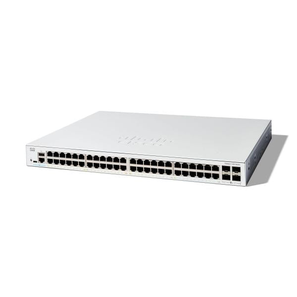 Cisco C1300-48T-4X switch di rete Gestito L2/L3 Gigabit Ethernet [10/100/1000] Bianco (CATALYST 1300 48-PORT GE 4X10G - SFP+)CiscoC1300-48T-4X