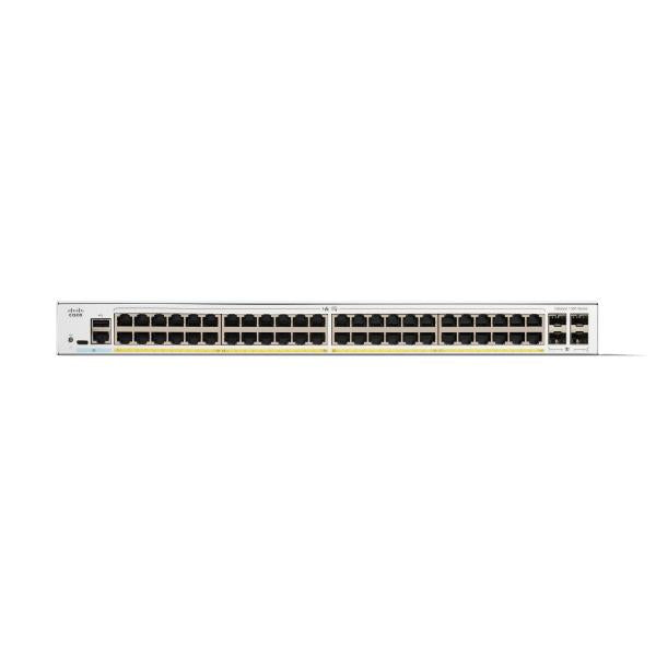 Cisco C1300-48FP-4G switch di rete Gestito L2/L3 Gigabit Ethernet [10/100/1000] Bianco (CATALYST 1300 48-PORT GE FULL - POE 4X1G SFP)CiscoC1300-48FP-4G