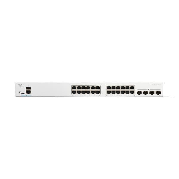 Cisco C1300-24T-4X switch di rete Gestito L2/L3 Gigabit Ethernet [10/100/1000] Bianco (CATALYST 1300 24-PORT GE 4X10G - SFP+)CiscoC1300-24T-4X