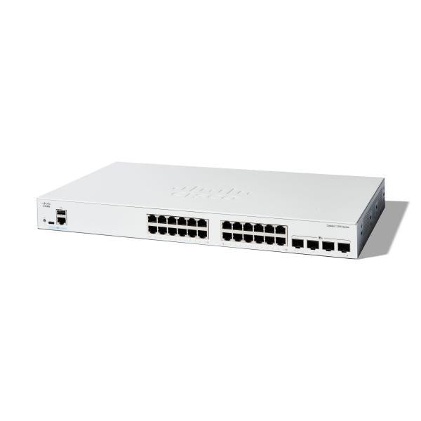 Cisco C1300-24T-4X switch di rete Gestito L2/L3 Gigabit Ethernet [10/100/1000] Bianco (CATALYST 1300 24-PORT GE 4X10G - SFP+)CiscoC1300-24T-4X