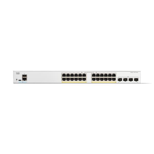 Cisco C1200-24FP-4G switch di rete Gestito L2/L3 Gigabit Ethernet [10/100/1000] Bianco (CATALYST 1200 24-PORT GE FULL - POE 4X1G SFP)CiscoC1200-24FP-4G