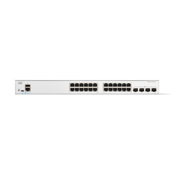 Cisco C1300-24T-4G switch di rete Gestito L2/L3 Gigabit Ethernet [10/100/1000] Bianco (CATALYST 1300 24-PORT GE 4X1G - SFP)CiscoC1300-24T-4G