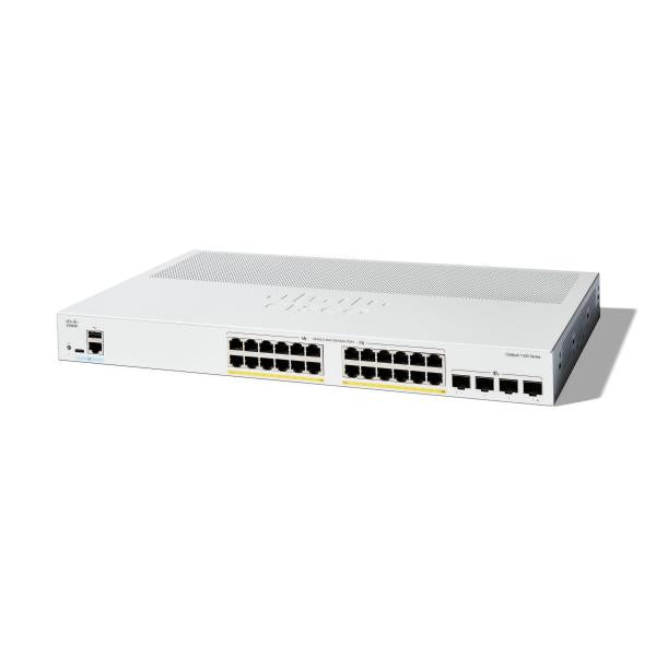Cisco Catalyst 1300 Gestito L2/L3 Gigabit Ethernet [10/100/1000] Supporto Power over Ethernet [PoE] Grigio (CATALYST 1300 24-PORT GE POE - 4X10G SFP+)CiscoC1300-24P-4X