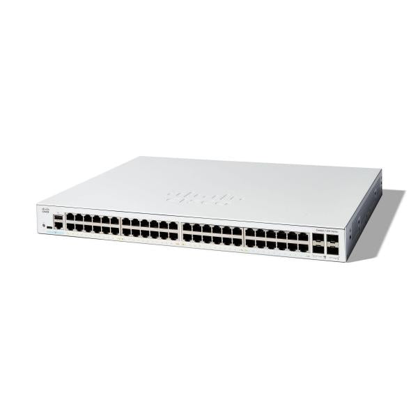 Cisco C1200-48T-4G switch di rete Gestito L2/L3 Gigabit Ethernet [10/100/1000] Bianco (CATALYST 1200 48-PORT GE 4X1G - SFP)CiscoC1200-48T-4G