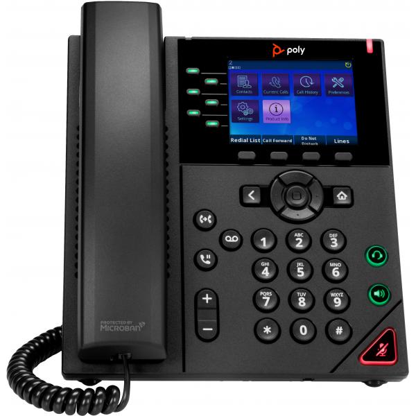 Poly OBi VVX 350 6-Line IP Phone and PoE-enabled - Replaces Poly SKU 2200-48832-025Hp019618844442989B59AA