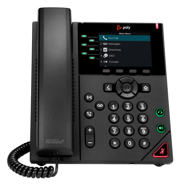 Poly VVX 350 6-Line IP Phone and PoE-enabled - Replaces Poly SKU 2200-48830-025Hp019618844540289B68AA