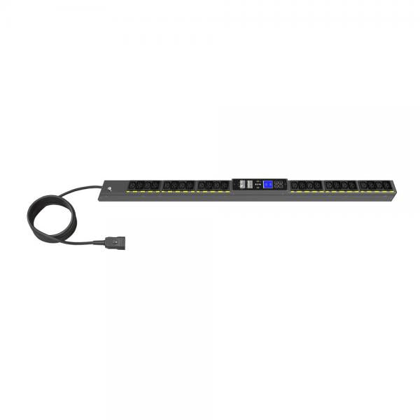 Eaton EVMIFC20A unità di distribuzione dell'energia [PDU] 24 presa[e] AC 22.5U Nero (PDU G4 MI 0U C20 16A 1P 12XC13 - 12XC39)Eaton3553340697272EVMIFC20A