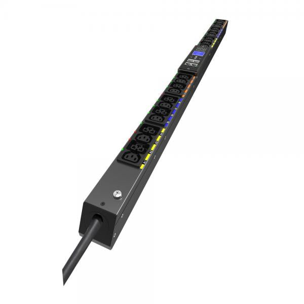 Eaton EVSWF316A unità di distribuzione dell'energia [PDU] 24 presa[e] AC 22.5U Nero (PDU G4 SW 0U 309 16A 3P 12XC13 - 12XC39)Eaton3553340697234EVSWF316A
