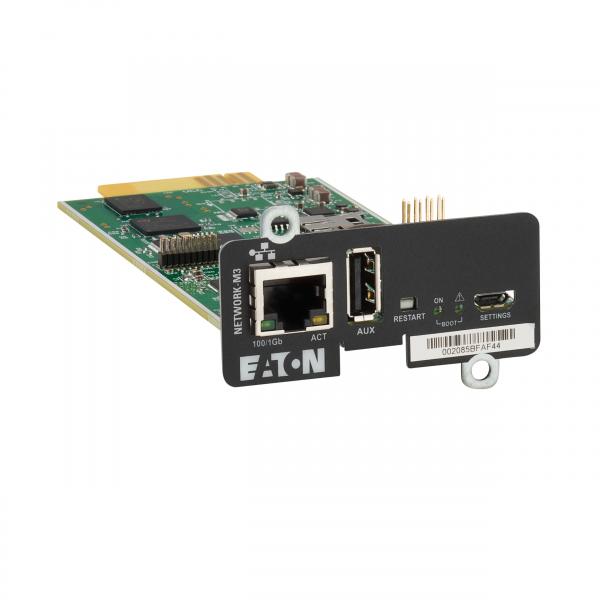 Eaton NETWORK-M3 scheda di rete e adattatore Interno Ethernet 1000 Mbit/s (GIGABIT NETWORK CARD M3 - )Eaton0786689779566NETWORK-M3