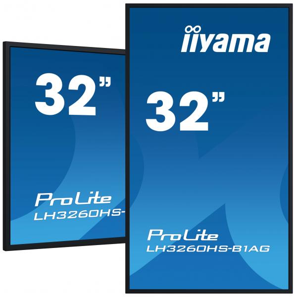 Iiyama LH3260HS-B1AG visualizzatore di messaggi Pannello A digitale 80 cm [31.5] LED Wi-Fi 500 cd/m Full HD Nero Processore integrato Android 11 24/7 (iiyama PROLITE Digital A-board 80 cm [31.5'] LED Wi-Fi 500 Full HD Black Built-in processor Android...