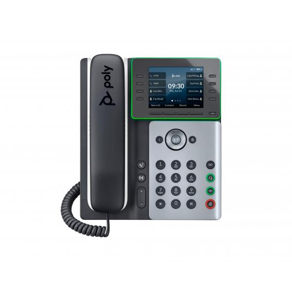 HP Poly Edge E350 - VoIP phone with caller ID/call waiting - 3-way call capability - SIP, SDP - midnight blue, white - Versione UKHp019749734137982M89AA