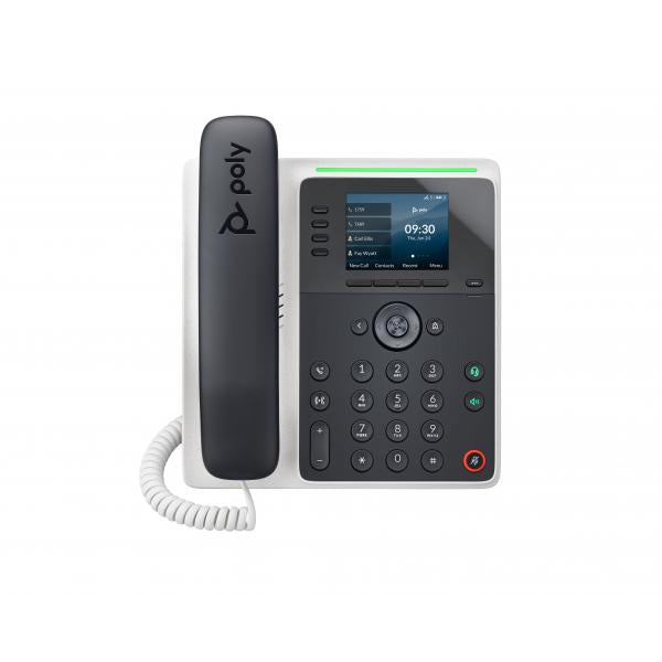 Poly Edge E220 - VoIP phone with caller ID/call waiting - 3-way call capability - SIP, SDP - multi-line operation - 16 lines - midnight blue, white - Versione UKHp019749734135582M87AA