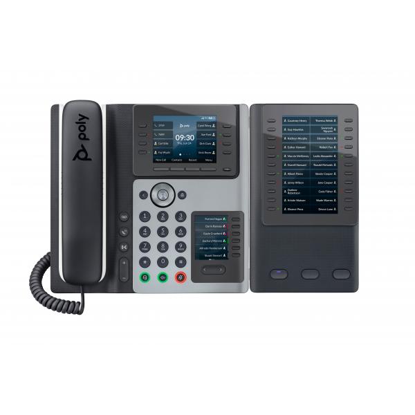 HP Poly Edge E400 - VoIP phone with caller ID/call waiting - 3-way call capability - SIP, SDP - black - Versione UKHp019749734141682M93AA
