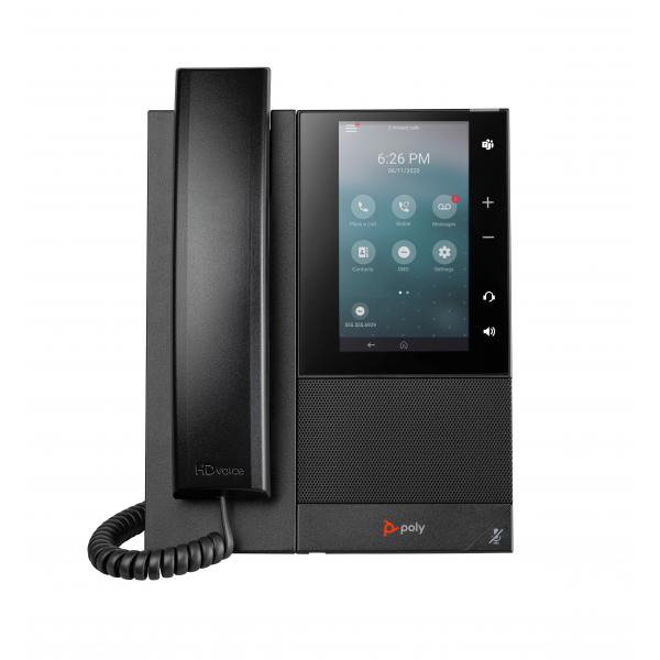 HP Poly Telefono multimediale aziendale Poly CCX 505 con Open SIP e abilitato per PoE (POLY CCX 505 MEDIA PHONE SIP+POE-E)Hp Poly82Z82AA