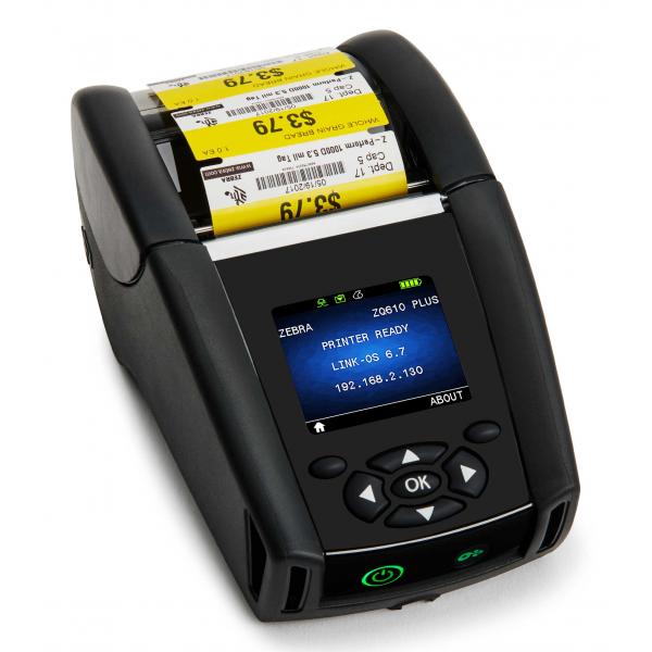 Zebra ZQ610 Plus stampante per etichette [CD] Termica diretta 203 x 203 DPI 115 mm/s Con cavo e senza cavo Wi-Fi Bluetooth (DT PRINTER ZQ610 PLUS 2IN/48MM - EN/LAT FONTS WI-FI 6 DUAL RADIO)ZebraZQ61-AUXAE14-00