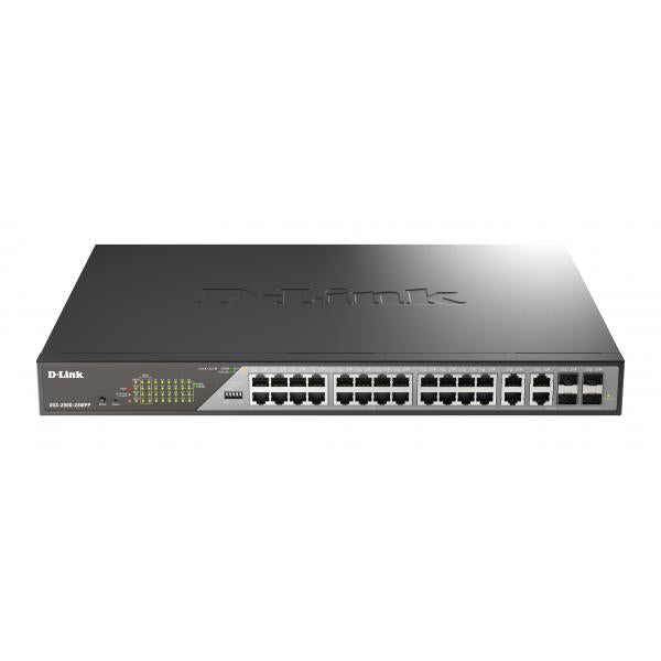 D-Link DSS-200G-28MPP/B switch di rete Gestito L2 Gigabit Ethernet [10/100/1000] Supporto Power over Ethernet [PoE] 1U Grigio (28-PORT GIGABIT ETHERNET POE++ - SURVEILLANCE SWITCHES)D-link0790069471827DSS-200G-28MPP/B