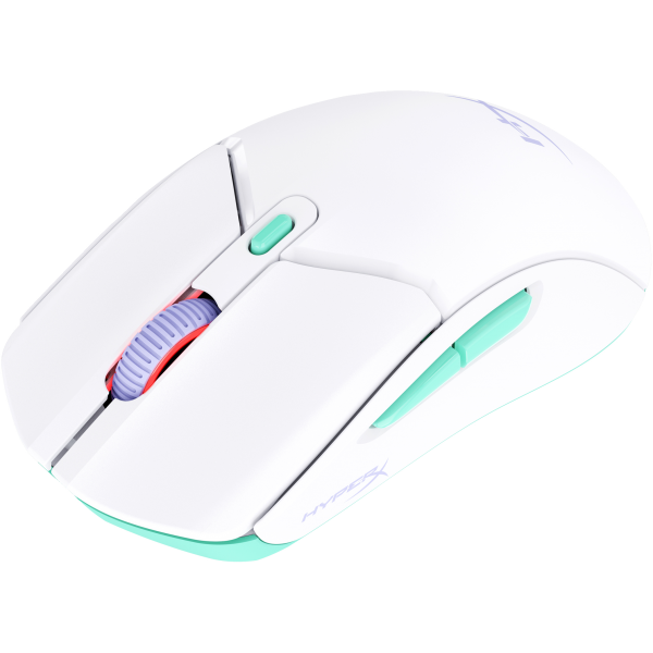 HyperX Pulsefire Haste 2 Core Wls  Mouse da gaming [bianco/verde/viola] (HYPERX PF HAS 2 CORE WL WHT GM MS)Hp8R2E7AA