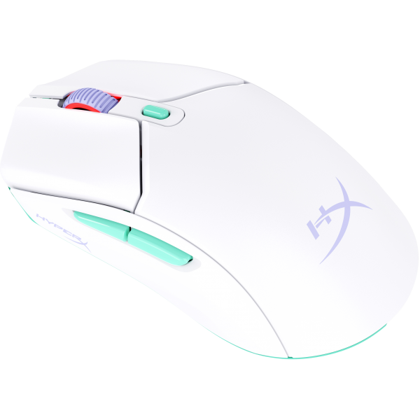 HyperX Pulsefire Haste 2 Core Wls  Mouse da gaming [bianco/verde/viola] (HYPERX PF HAS 2 CORE WL WHT GM MS)Hp8R2E7AA