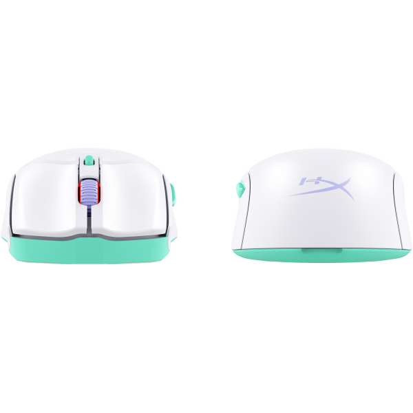 HyperX Pulsefire Haste 2 Core Wls  Mouse da gaming [bianco/verde/viola] (HYPERX PF HAS 2 CORE WL WHT GM MS)Hp8R2E7AA