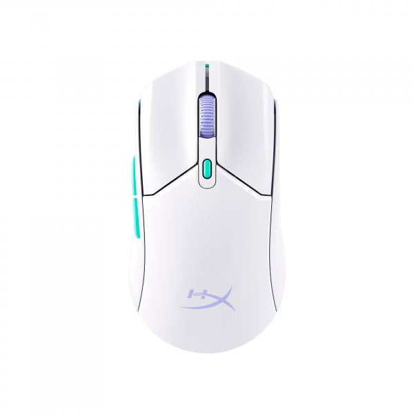 HyperX Pulsefire Haste 2 Core Wls  Mouse da gaming [bianco/verde/viola] (HYPERX PF HAS 2 CORE WL WHT GM MS)Hp8R2E7AA