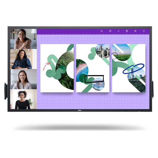 DELL P5524QT Pannello piatto interattivo 139,7 cm [55] LCD 350 cd/m 4K Ultra HD Nero Touch screen (Dell P5524QT 55 Klasse [54.64 til at)DellDELL-P5524QT
