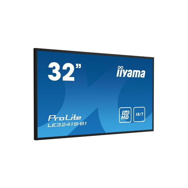 Iiyama LE3241S-B1 visualizzatore di messaggi Pannello piatto per segnaletica digitale 80 cm [31.5] 350 cd/m Full HD Nero 18/7 (32 LE3241S-B1 Display - 32 BlackDisplay 350 cd/m2 18/7 Operation 3x HDMI USB and VGA)Iiyama4948570120918LE3241S-B1