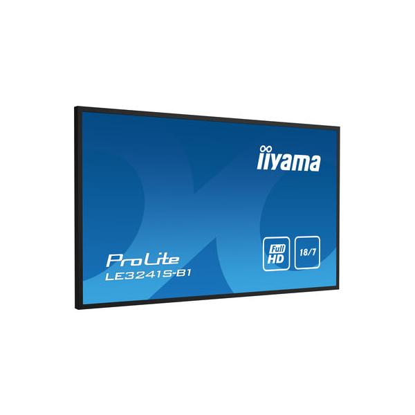 Iiyama LE3241S-B1 visualizzatore di messaggi Pannello piatto per segnaletica digitale 80 cm [31.5] 350 cd/m Full HD Nero 18/7 (32 LE3241S-B1 Display - 32 BlackDisplay 350 cd/m2 18/7 Operation 3x HDMI USB and VGA)Iiyama4948570120918LE3241S-B1