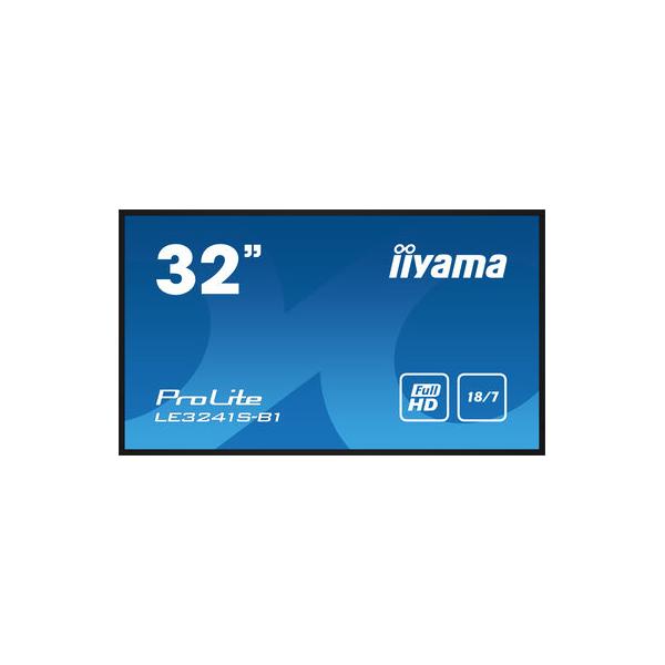 Iiyama LE3241S-B1 visualizzatore di messaggi Pannello piatto per segnaletica digitale 80 cm [31.5] 350 cd/m Full HD Nero 18/7 (32 LE3241S-B1 Display - 32 BlackDisplay 350 cd/m2 18/7 Operation 3x HDMI USB and VGA)Iiyama4948570120918LE3241S-B1