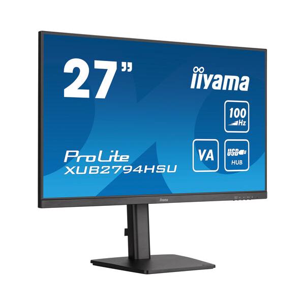 Iiyama ProLite XUB2794HSU-B6 Monitor PC 68,6 cm [27] 1920 x 1080 Pixel Full HD Nero (ProLite XUB2794HSU-B6 27 VA FHD HDMI USB)Iiyama4948570122684XUB2794HSU-B6