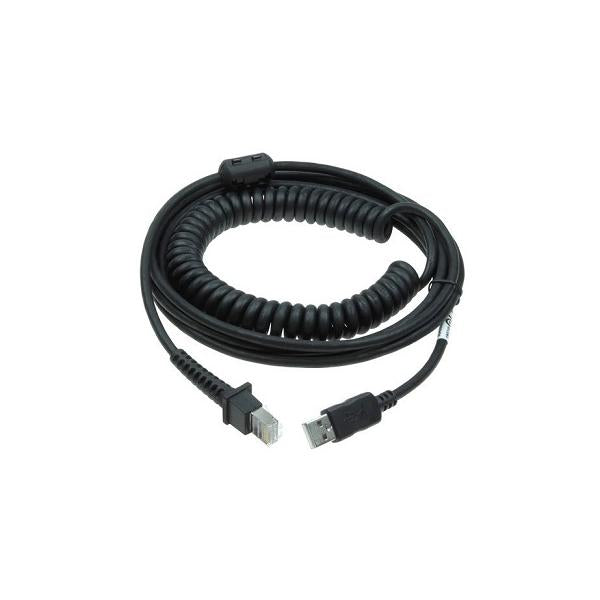 Datalogic 90A052289 lettero codici a barre e accessori Cavo di carica (CABL USB TYPE A TPUW COILED PWR - OFF TERMINAL 5M BLK PWR)Datalogic90A052289