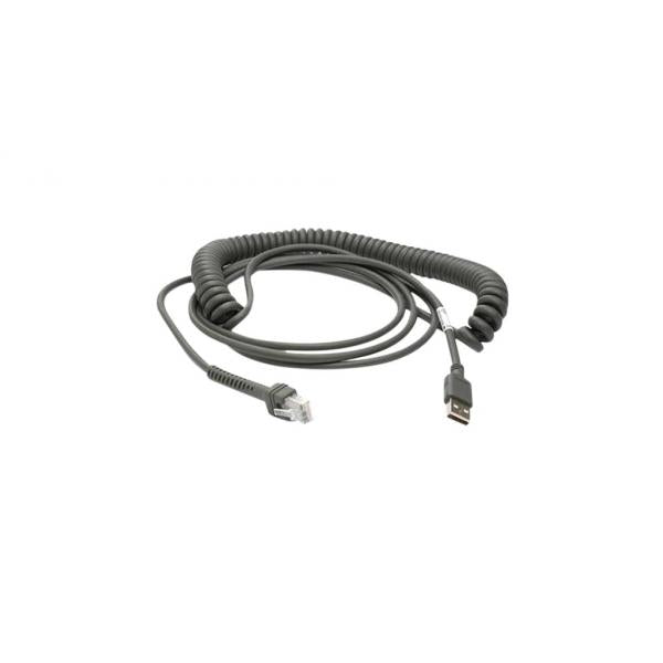 Datalogic 90A052055 lettero codici a barre e accessori Cavo USB (CAB-412 CABLE SH-5008 IBM USB - PWR+ COILED 4.6M)Datalogic90A052055