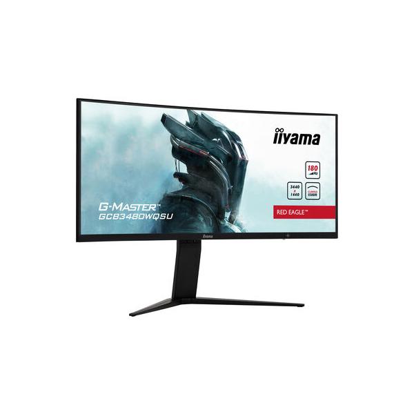 Iiyama G-MASTER GCB3480WQSU-B1 Monitor PC 86,4 cm [34] 3440 x 1440 Pixel UltraWide Quad HD LCD Nero (iiyama G-Master GCB3480WQSU-B1 34 Inch Red Eagle Ultra Wide Curved Gaming Monitor, Black, 3440x1440, 0.4ms, 180hz, FreeSync, HDMI, Display Port, USB ...