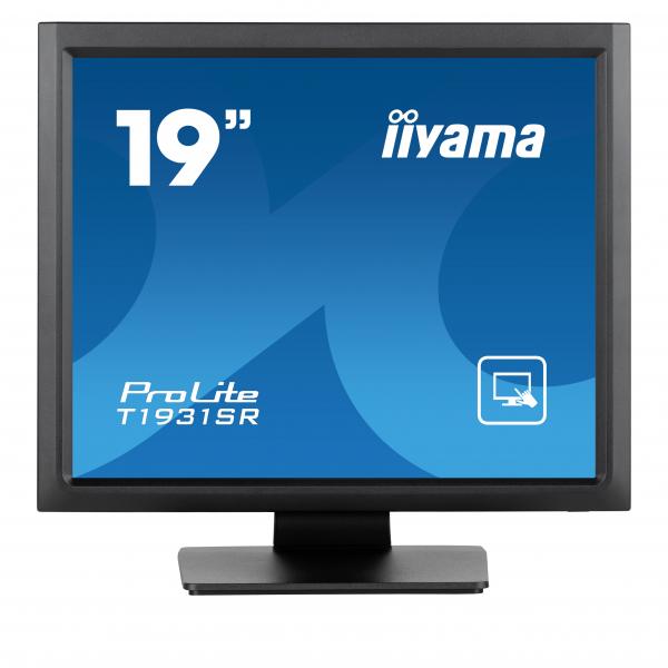 Iiyama ProLite T1931SR-B1S Monitor PC 48,3 cm [19] 1280 x 1024 Pixel SXGA LCD Touch screen Nero (iiyama ProLite T1931SR-B1S 5-Wire Resistive Touchscreen with VGA HDMI and DisplayPort)IiyamaT1931SR-B1S