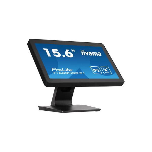 Iiyama ProLite T1633MSC-B1 Monitor PC 39,6 cm [15.6] 1920 x 1080 Pixel Full HD LCD Touch screen Nero (T1633MSC-B1 15.6IN BLACK 16:9 - IPS LCD HDMI/DP/USB 2X2W SPEAKER)Iiyama4948570122523T1633MSC-B1