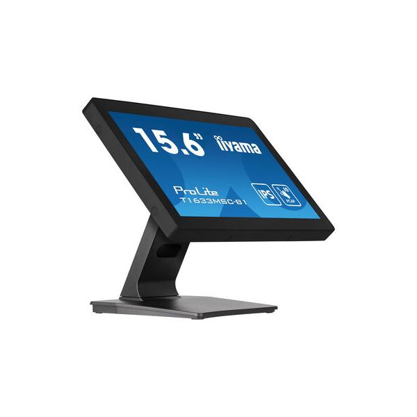 Iiyama ProLite T1633MSC-B1 Monitor PC 39,6 cm [15.6] 1920 x 1080 Pixel Full HD LCD Touch screen Nero (T1633MSC-B1 15.6IN BLACK 16:9 - IPS LCD HDMI/DP/USB 2X2W SPEAKER)Iiyama4948570122523T1633MSC-B1