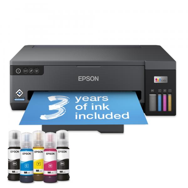 Epson EcoTank ET-14100 stampante a getto d'inchiostro A colori 4800 x 1200 DPI A3 Wi-Fi (Epson EcoTank ET-14100 - Printer - colour - ink-jet - ITS - A3 - 4800 x 1200 dpi - up to 15 ppm [mono] / up to 8 ppm [colour] - capacity: 100 sheets - USB, Wi-Fi...