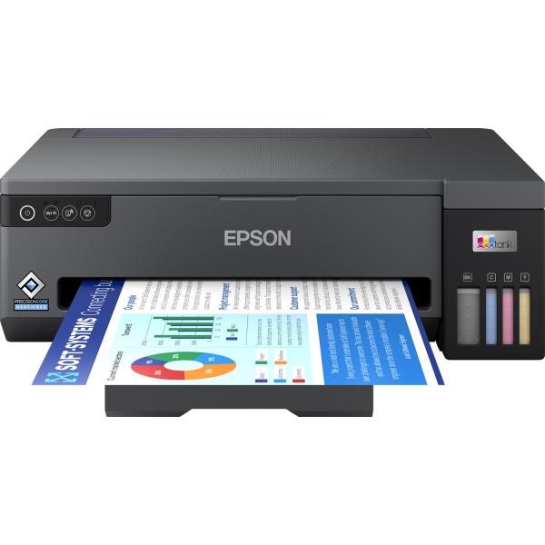 Epson EcoTank ET-14100 stampante a getto d'inchiostro A colori 4800 x 1200 DPI A3 Wi-Fi (Epson EcoTank ET-14100 - Printer - colour - ink-jet - ITS - A3 - 4800 x 1200 dpi - up to 15 ppm [mono] / up to 8 ppm [colour] - capacity: 100 sheets - USB, Wi-Fi...