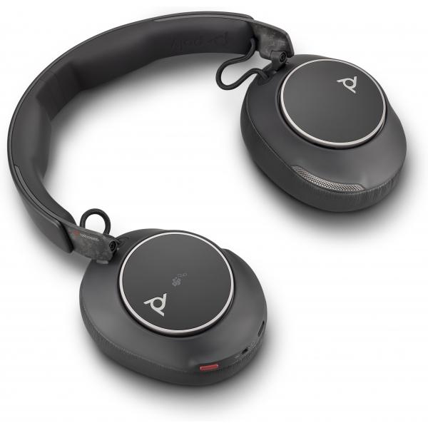 Poly Voyager Surround 80-M - Customer Special - Voyager Surround 80 series - headset - full size - over-the-ear mount - Bluetooth - wireless - active noise cancelling - USB-C via Bluetooth adapter - black - Certified for Microsoft Teams, UC certified...