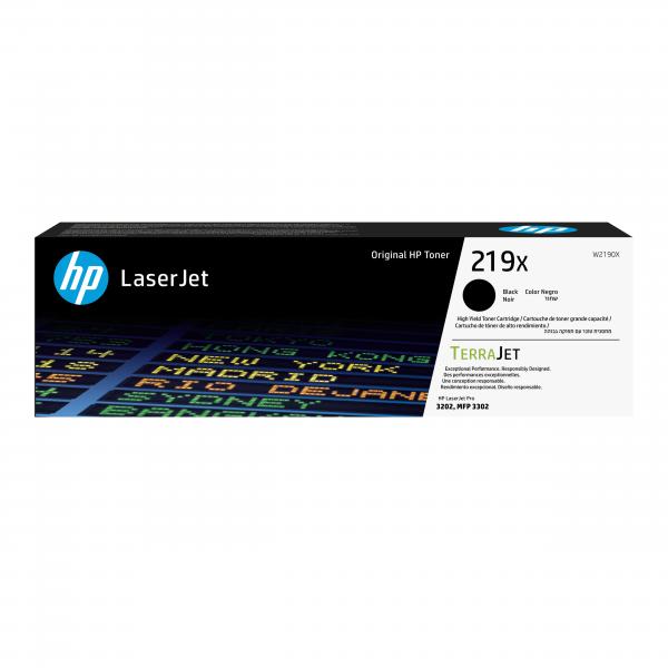 HP Cartuccia toner originale ad alta capacità LaserJet 219X nero (HP 219X BLACK TONER CARTRIDGE HIGH CAPACITY 3200 PAGES)HpW2190X